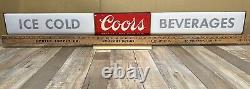 Vintage COORS ULTRA RARE Sign LightUp Union Labels Everbrite Mfg. 58