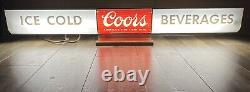 Vintage COORS ULTRA RARE Sign LightUp Union Labels Everbrite Mfg. 58