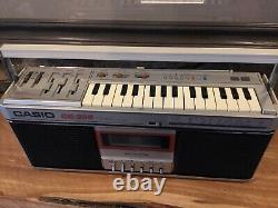 Vintage Casio CK-200 Boombox withBuilt In Keyboard Organ. Ultra Rare