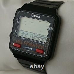 Vintage Casio Game Watch Gh 16 Heli Fighter Red Ultra Rare