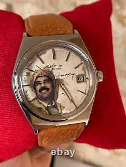 Vintage Certina Saddam Hussein Special Watch Ultra Rare Iraq President 1980's