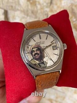 Vintage Certina Saddam Hussein Special Watch Ultra Rare Iraq President 1980's