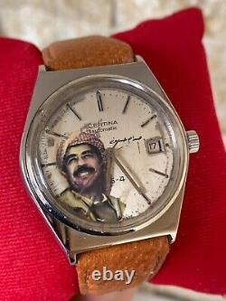 Vintage Certina Saddam Hussein Special Watch Ultra Rare Iraq President 1980's