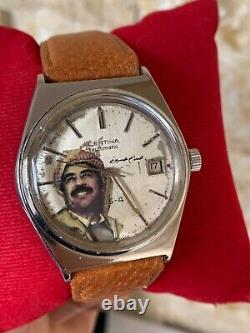 Vintage Certina Saddam Hussein Special Watch Ultra Rare Iraq President 1980's