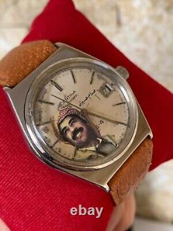 Vintage Certina Saddam Hussein Special Watch Ultra Rare Iraq President 1980's