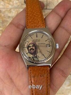 Vintage Certina Saddam Hussein Special Watch Ultra Rare Iraq President 1980's