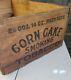 Vintage Corn Cake Smoking Tobacco Wood Crate Box Ultra Rare