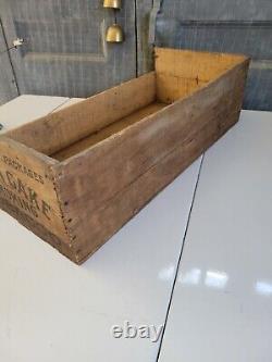 Vintage Corn Cake Smoking Tobacco Wood Crate Box ULTRA RARE