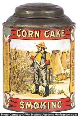 Vintage Corn Cake Smoking Tobacco Wood Crate Box ULTRA RARE