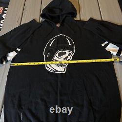 Vintage ECKO Skull Hoodie Size XL ULTRA RARE Punk Goth Grunge Skate Y2K Knit