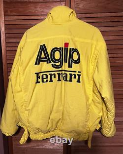 Vintage Ferrari AGIP Team Issued Formula One F1 Jacket XL Ultra Rare