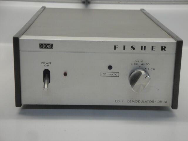 Vintage Fisher Dr-14 Cd-4 Phono Quad Preamp Demodulator Ultra Rare Made In Japan
