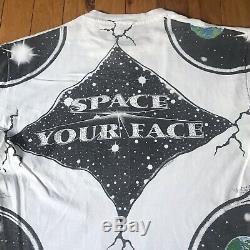 Vintage Grateful Dead Shirt XL Sreal Your Face All Over Print 25x30.5 ULTRA RARE
