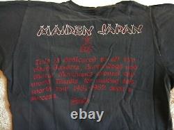Vintage IRON MAIDEN Concert Shirt 1981 Lg Maiden Japan Ultra Rare Original