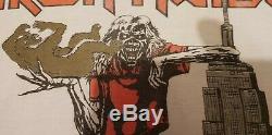 Vintage Iron Maiden shirt 1982 the beast in New York original no copy Ultra Rare