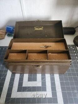 Vintage Kennedy Kits Tackle Box (CLEAN With KEYS) ULTRA RARE SIZE! 2 TRAY