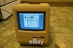 Vintage Macintosh Plus Computer With Ultra Rare Jasmine BackPac 40MB HDD TESTED