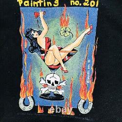 Vintage NOS 1995 ULTRA RARE Sally Davies Flash Art/Band T-Shirt Painting 201