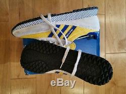 Vintage New York Marathon Adidas Trainers Size 12 ULTRA RARE YELLOW