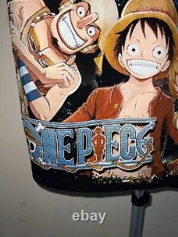 Vintage One Piece Anime Mens T Shirt Sz Large Double Graphic ULTRA RARE