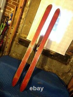 Vintage Original Ski Patrol wooden twintip skis ultra rare by Groswold