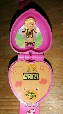 Vintage Polly Pocket 2 In 1 Flit-It Watch/Locket 1993 99% Complete Ultra Rare
