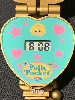 Vintage Polly Pocket Polly 1995 Flip It GOLD Watch 100% Complete ULTRA RARE