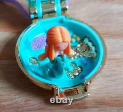 Vintage Polly Pocket Seashine Mermaid Locket 1993 100% Complete. Ultra Rare