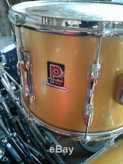 Vintage Premier RESONATOR Drum kit 70's POLYCHROMATIC gold ultra rare