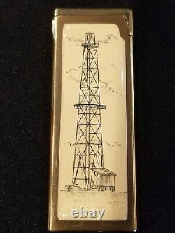 Vintage Rare Gold Tone Ultra Thin Japanese Lighter NEVER Been Used