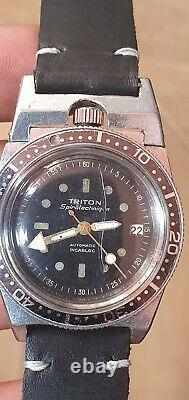 Vintage Rare Triton Spirotechnic Ultra-Diver Men's Automatic Watch