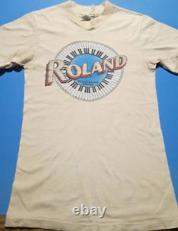 Vintage Roland Electronic Sound t-shirt. Mint condition. Men's small. Ultra rare