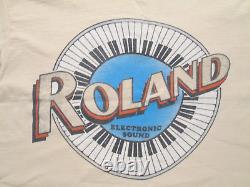 Vintage Roland Electronic Sound t-shirt. Mint condition. Men's small. Ultra rare