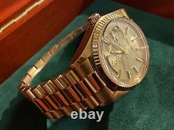 Vintage Rolex Day-Date President Solid Rose Gold Ultra Rare Special Edition