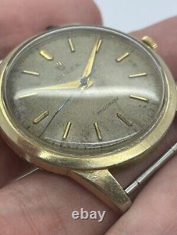 Vintage Rolex Precision Ultra Rare Gold Plated Patina Ref 8938 Parts Or Repair