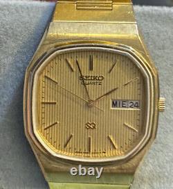 Vintage SEIKO SQ ROYAL OAK 6928-5269 Ultra Rare Men's Watch Working Rare