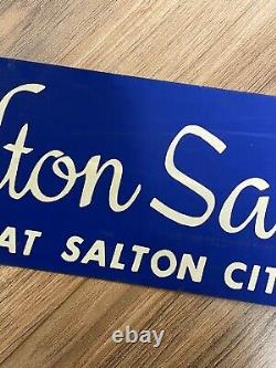 Vintage Salton Sands at Salton City Salton Sea Bumper Sticker ULTRA RARE