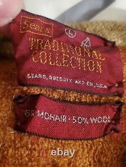 Vintage Sears Traditional Collection Mohair Wool Cardigan Sz L, ultra rare