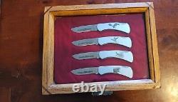 Vintage Smith & Wesson Ultra Thin Sportsman's Numbered Wildlife 4 Knife Set Rare