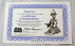 Vintage Star Wars FAO Schwartz Pewter Statue Cinema Cast ULTRA RARE MIB
