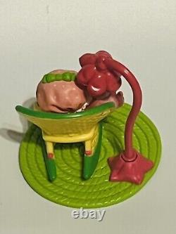 Vintage Strawberry Shortcake in a Rocking Chair with Lamp & Rug Mini ULTRA RARE
