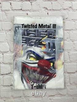 Vintage TWISTED METAL PS1 Playstation promo T-Shirt Ultra Rare Factory SEALED