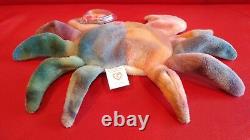 Vintage TY Beanie Babies RETIRED Claude the Crab Ultra Rare Version with Errors