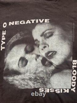 Vintage Type O Negative Bloody Kisses XL T-Shirt M&O Knits Ultra Rare