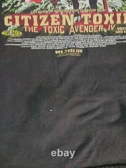 Vintage ULTRA RARE! Citizen Toxie- The Toxic Avenger IV Shirt Mens Med. 2002