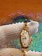 Vintage Ultra Rare English Made 9ct Pink Gold Ladies Watch With 9ct Bracelet