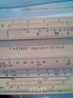 Vintage ULTRA-Rare Faber Castell 67/54R Addiator Slide Rule Hybrid Calculator