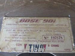 Vintage Ultra RARE Salesman Sample BOSE 901 Series II Loudspeakers Tested Play