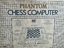 Vintage Ultra Rare 100%WORKING Phantom Milton Bradley chess set computer 1983
