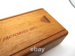 Vintage Ultra Rare 1960's Glycine + Atlas Wood Presentation Case Box for Airman